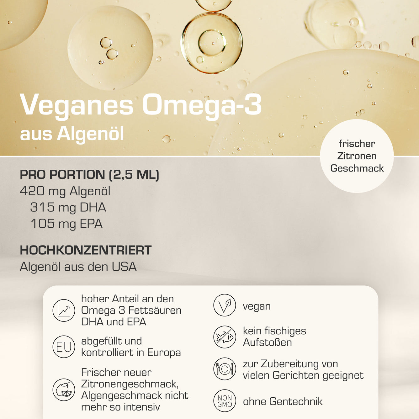OMEGA-3 ALGENÖL FLÜSSIG