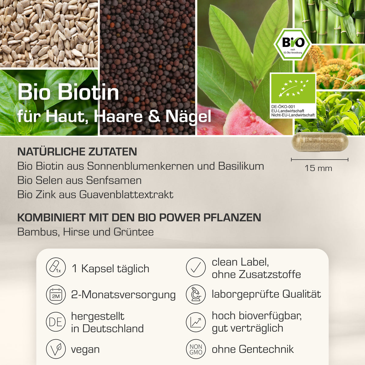BIO BIOTIN Haut, Haare, Nägel