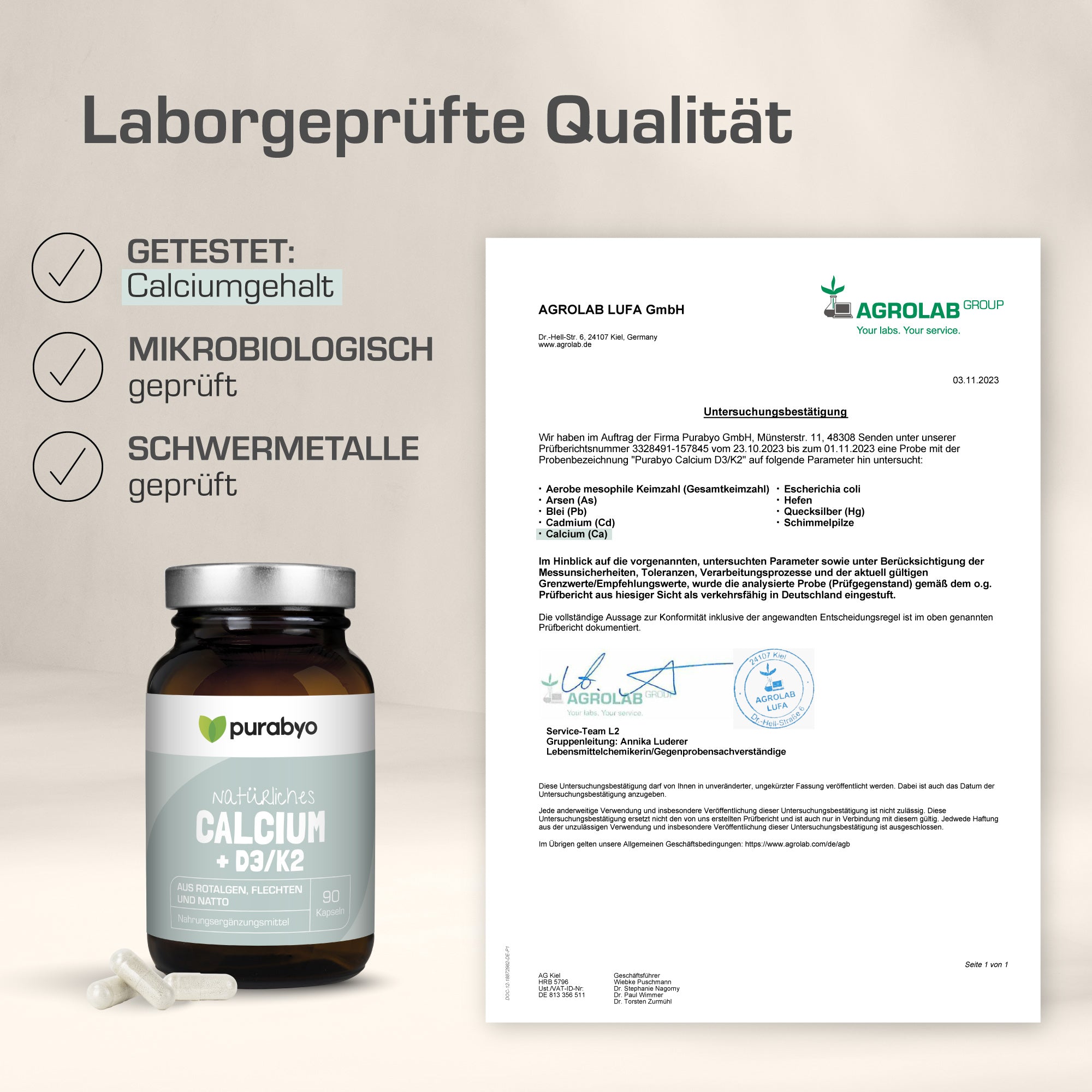 NATÜRLICHES CALCIUM + D3/K2