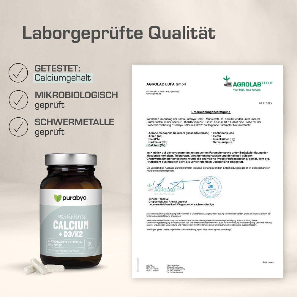 NATÜRLICHES CALCIUM + D3/K2