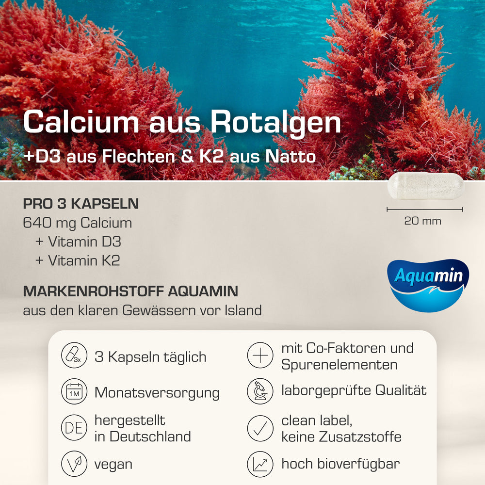 NATÜRLICHES CALCIUM + D3/K2