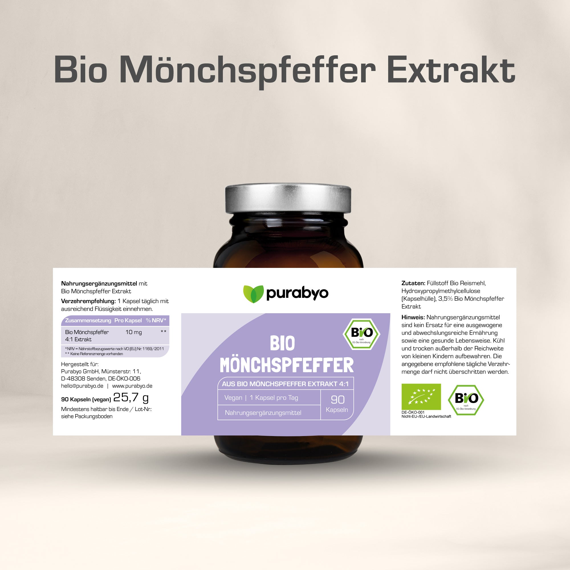 Bio Mönchspfeffer Kapseln