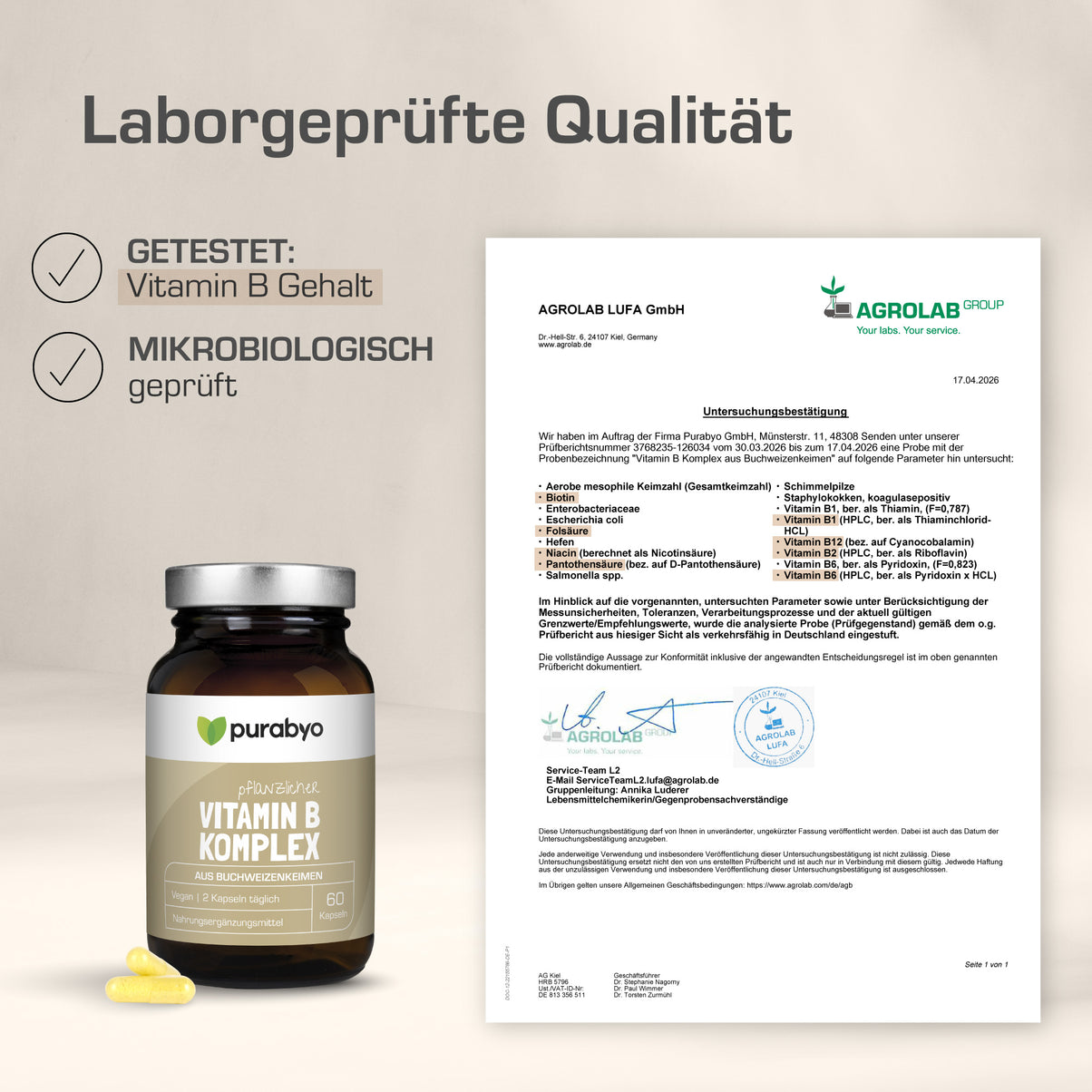 Vitamin B Komplex pflanzlich