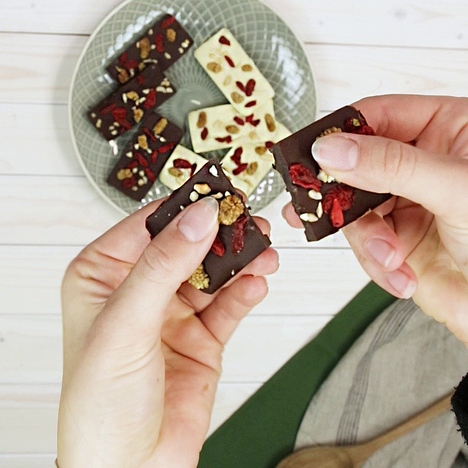 Schokolade mit Gojibeeren