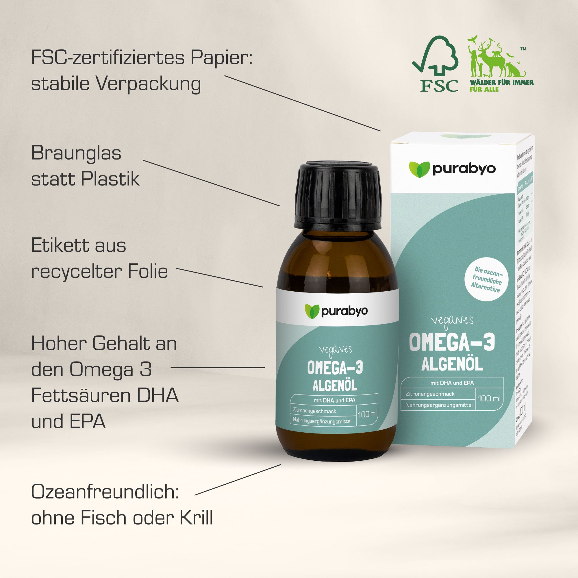 OMEGA-3 ALGENÖL FLÜSSIG