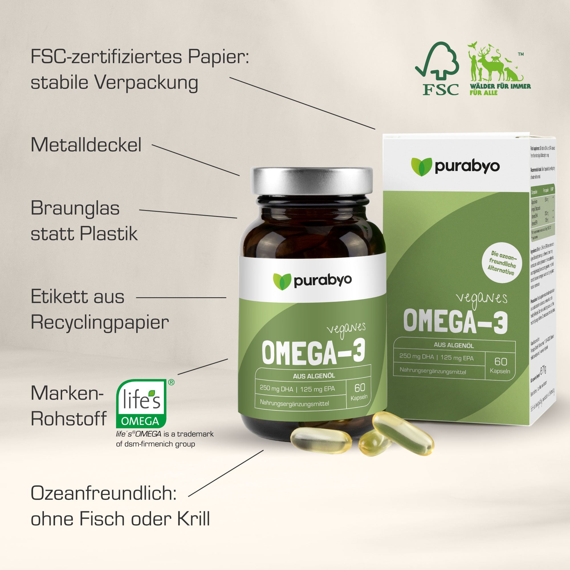Omega-3 Algenöl