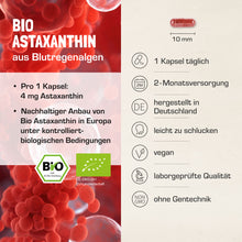 Lade das Bild in den Galerie-Viewer, BIO ASTAXANTHIN KAPSELN
