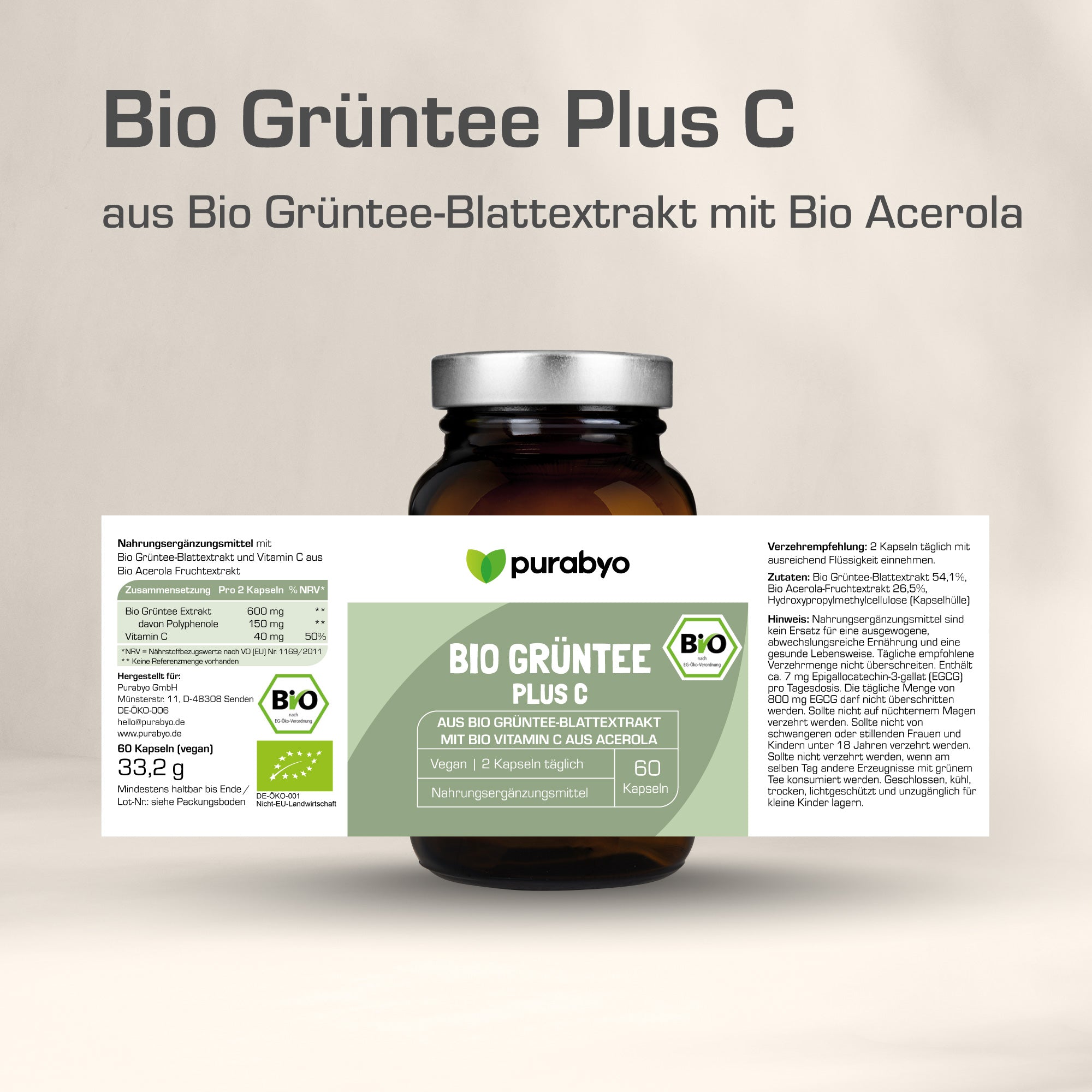 Bio Grüntee Extrakt Plus C