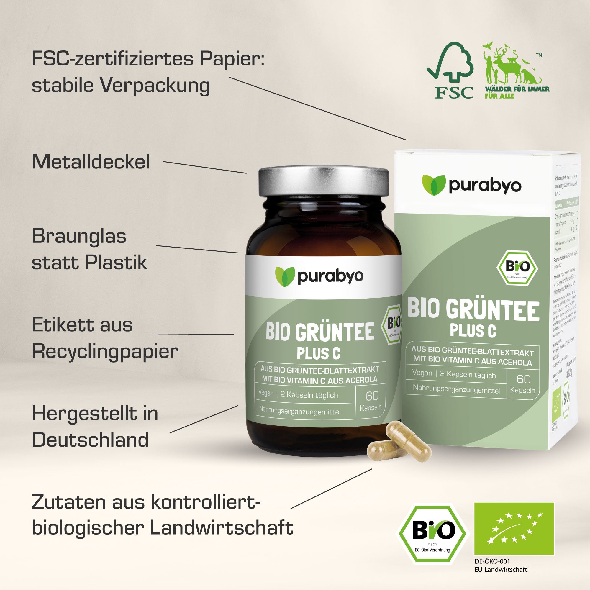 Bio Grüntee Extrakt Plus C