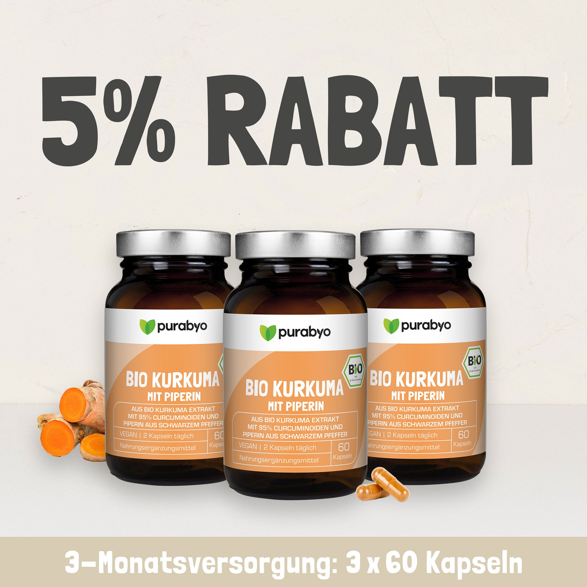 BIO KURKUMA EXTRAKT mit PIPERIN