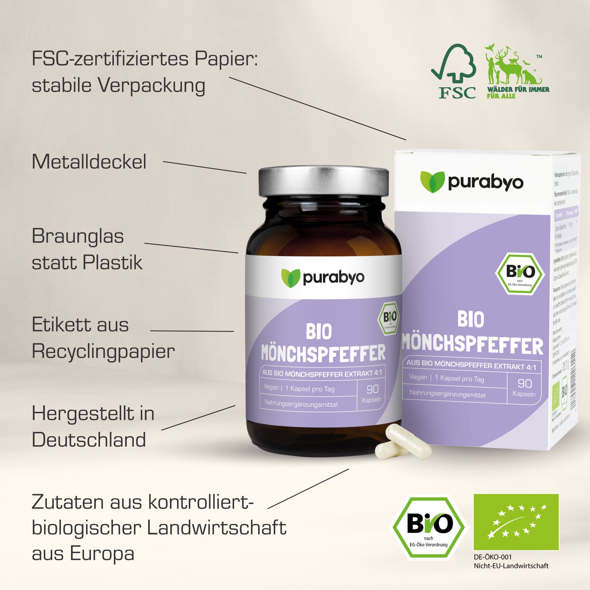 Bio Mönchspfeffer Kapseln