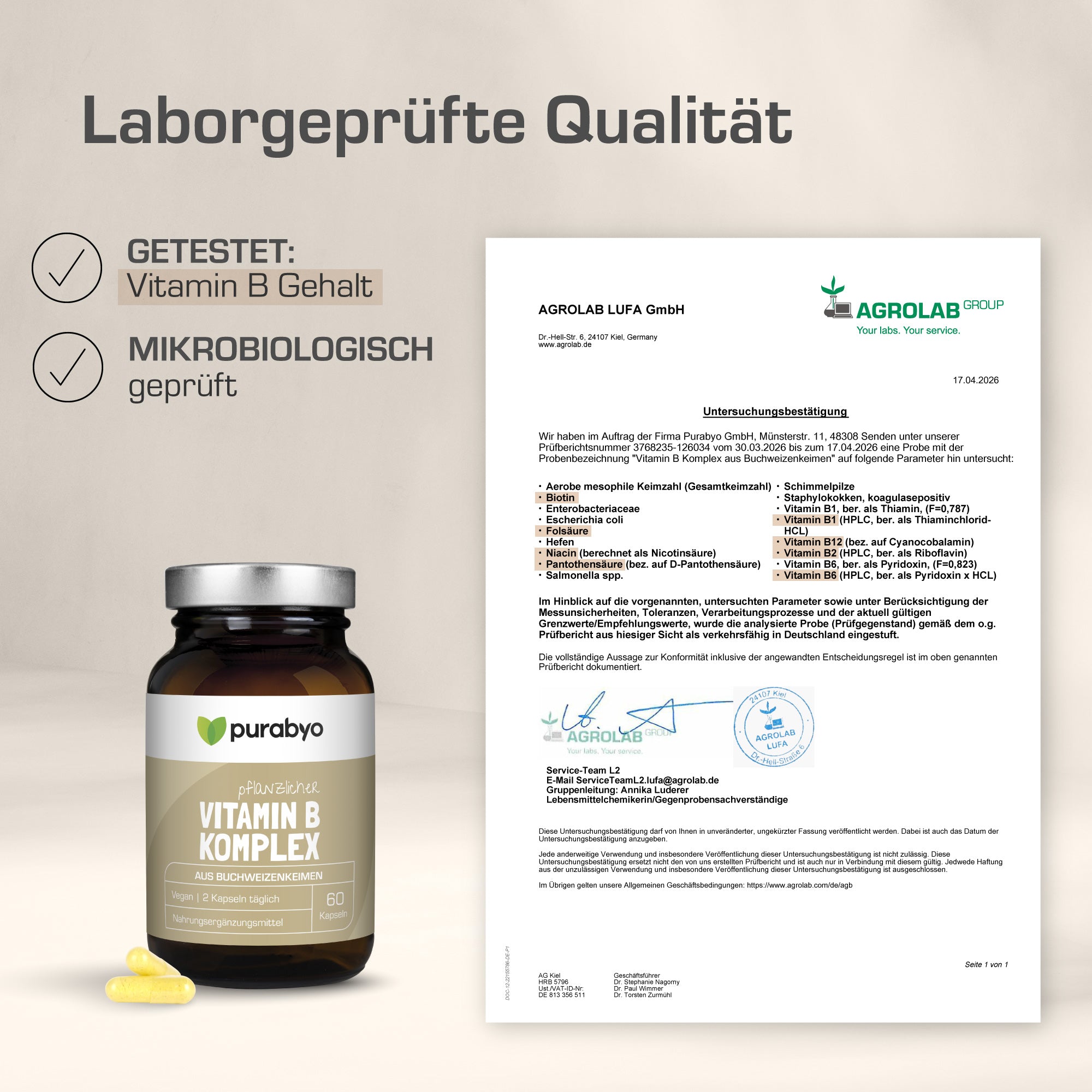 Vitamin B Komplex pflanzlich